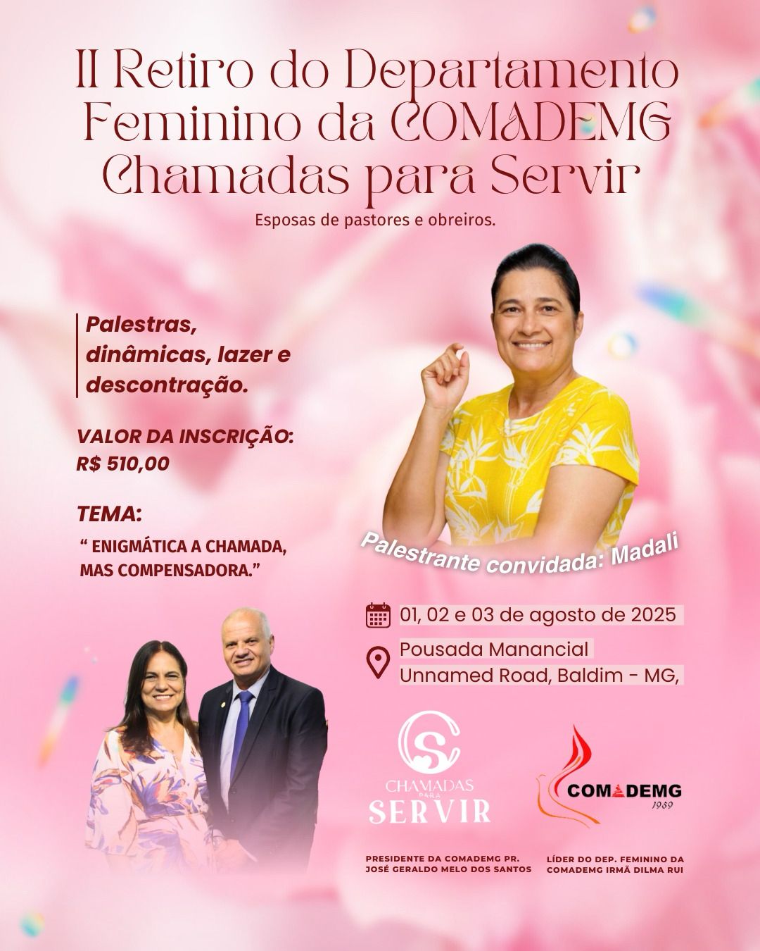 Banner do evento II Retiro COMADEMG